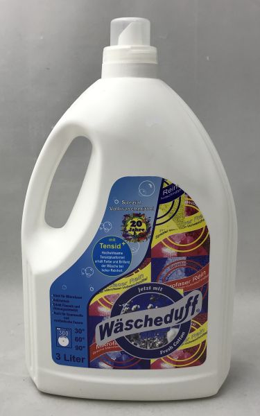 Mikrofaser Rein Vollwaschmittel mit Tensid+ 3 Liter Fresh Cotton